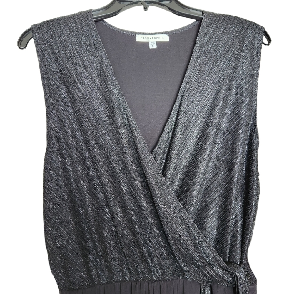 NWT Tash + Sophie Wide Leg Sparkle Jumpsuit - Picture 3 of 5